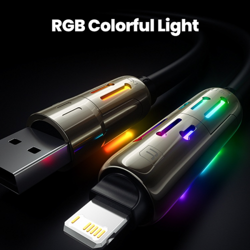 Кабель Toocki 4-in-1 Silky Smooth Silicone Cable A+C-C+iP 240W 2m (Black)