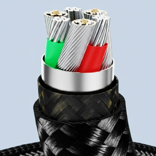 Кабель Toocki Digital Display Fast Charging Data Cable A-C 66W/6A 1m (Black)