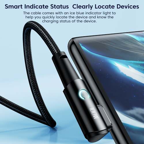 Кабель Toocki Elbow Fast Charging Data Cable A-C 100W/6A 1m (Black)