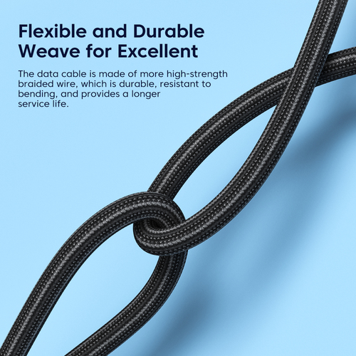 Кабель Toocki Elbow Fast Charging Data Cable A-C 100W/6A 1m (Black)