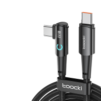 Кабель Toocki Elbow Fast Charging Data Cable C-C 100W/5A 2m (Black)