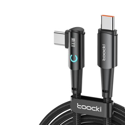 Кабель Toocki Elbow Fast Charging Data Cable C-C 100W/5A 2m (Black)