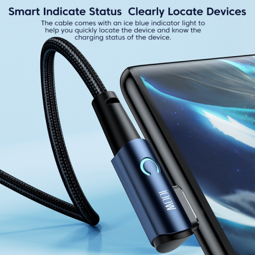 Кабель Toocki Elbow Fast Charging Data Cable C-C 100W/5A 2m (Black)