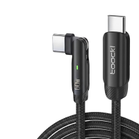 Кабель Toocki Elbow Fast Charging Data Cable C-C 60W/5A 1m (Black)