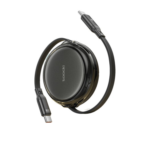 Кабель Toocki Retractable Charging Cable C-C 1m (Black)