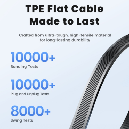 Кабель Toocki Retractable & Mini USB-C Data Cable C-C 100W 1m (Grey)