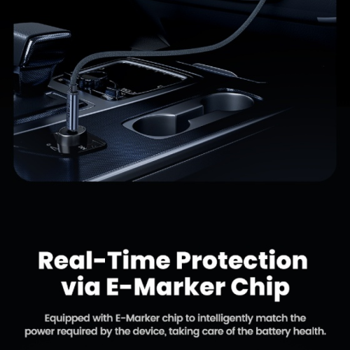 Кабель Toocki Smart Digital Display Fast Charge Cable C-C 240W 1m (Grey)