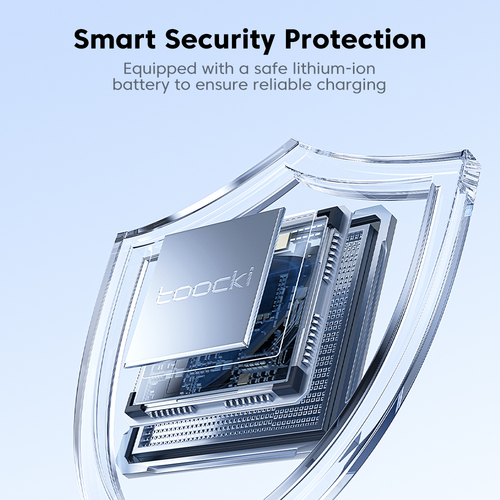 Павербанк Toocki Mini Power Bank with Cable 10000mAh 22.5W (Black)