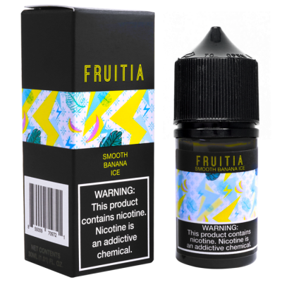 Рідина Fruitia Salt 30мл - Smooth Banana Ice на сольовому нікотині