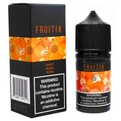 Рідина Fruitia Salt 30мл - Sweet Peach Soda на сольовому нікотині