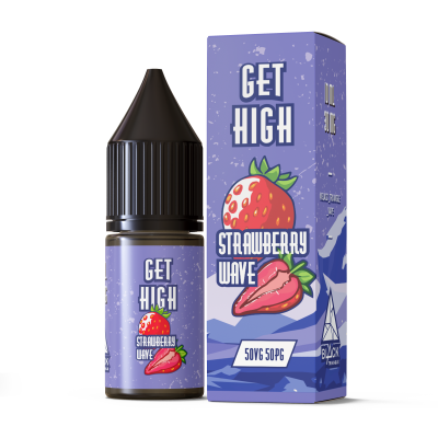 Рідина Get High 10ml - Strawberry Wave на сольовому нікотині