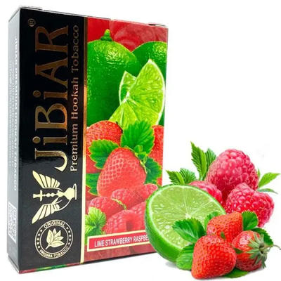 Табак для кальяну JiBiAR 50g (Lime Strawberry Raspberry)