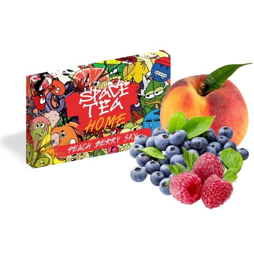 Табак для кальяну Кальянна чайна суміш Space Tea Home 40g (Peach Berry Sky)