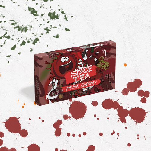 Табак для кальяну Кальянна чайна суміш Space Tea 40g (Drunk Cherry)