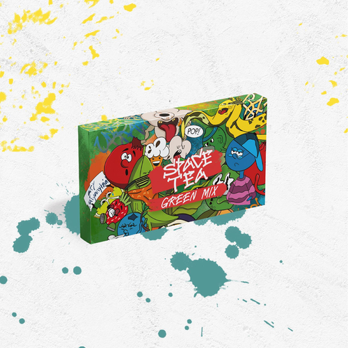 Табак для кальяну Кальянна чайна суміш Space Tea 40g (Green Mix)