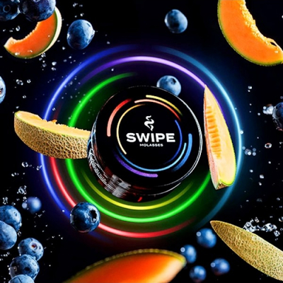 Табак для кальяну Безтабачна суміш Swipe 50g (Melon Blueberry)