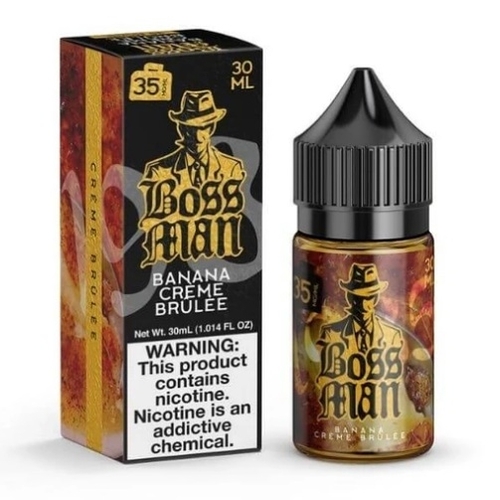 Жидкость Boss Man Salt 30мл - Banana Creme Brulee на солевом никотине