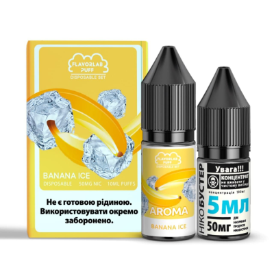 Жидкость Flavorlab Puff 10ml - Banana Ice на солевом никотине