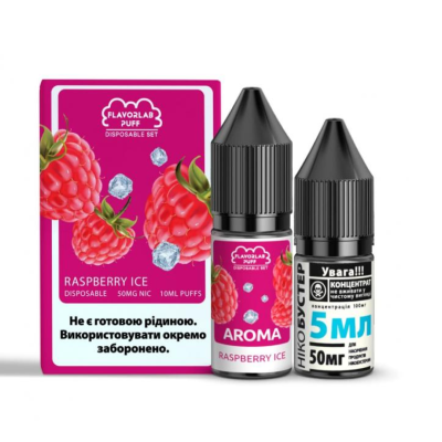 Жидкость Flavorlab Puff 10ml - Raspberry Ice на солевом никотине