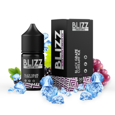 Жидкость Blizz Salt 30мл (Black Grape Currant Ice) на солевом никотине