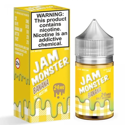 Рідина Jam Monster Salt 30мл - Banana на сольовому нікотині