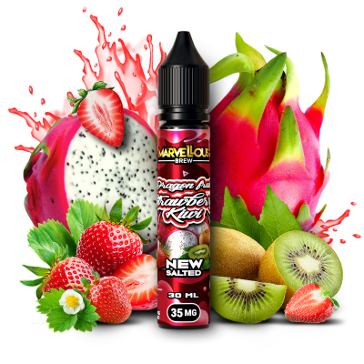 Жидкость Marvelous Brew Salt 30мл (Dragon Fruity Strawberry Kiwi) на солевом никотине