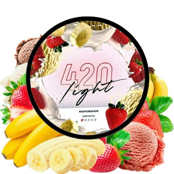 420 Light 100g (Бананово-Полуничне Морозиво)